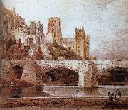 Thomas Girtin durham cathedral and bridge oil painting